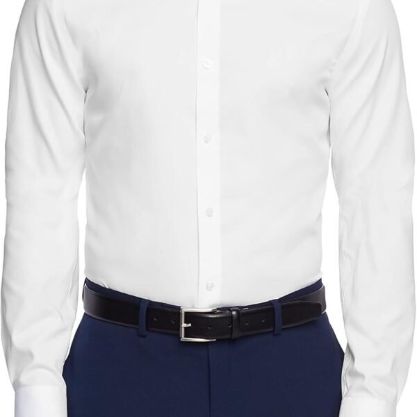 Men's Dress Shirt Slim Fit Non Iron Solid