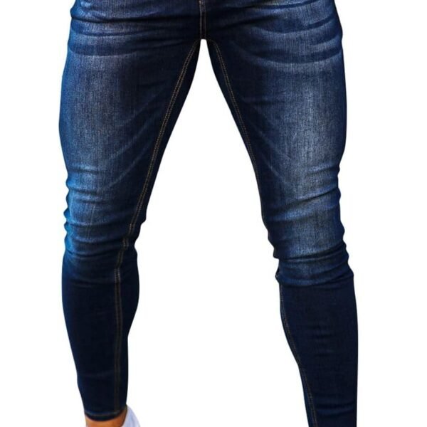 Men's Skinny Jeans Stretch Ripped Tapered Leg