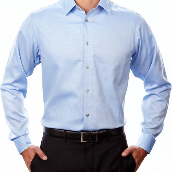 Men's Dress Shirt Regular Fit Non Iron Stretch Solid