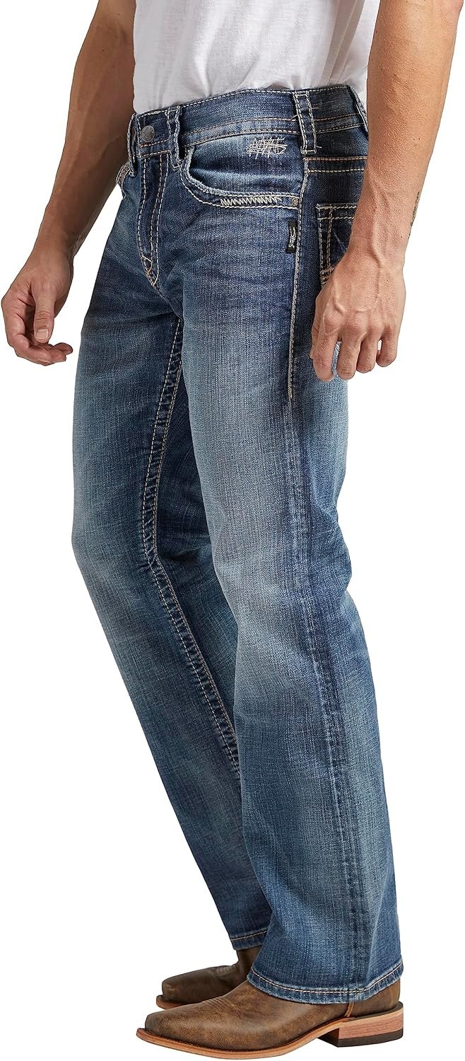 Men's Relaxed Fit Straight Leg Jeans - Image 2